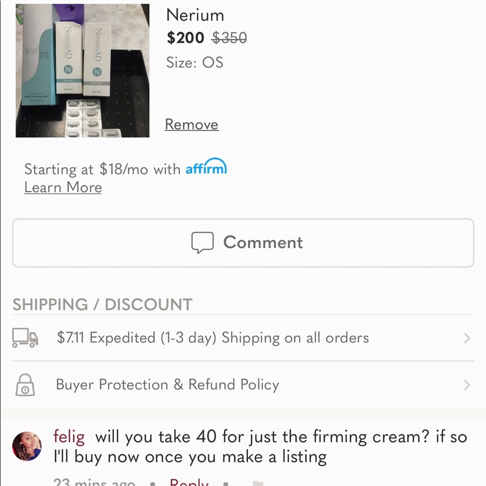 Firming cream